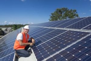 Solar Panels On Roof Top, Huff Insurance