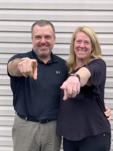 Jerry Nicklow and Nancy Nicklow Pointing
