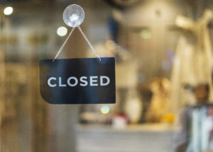Business closed due to no business income insurance
